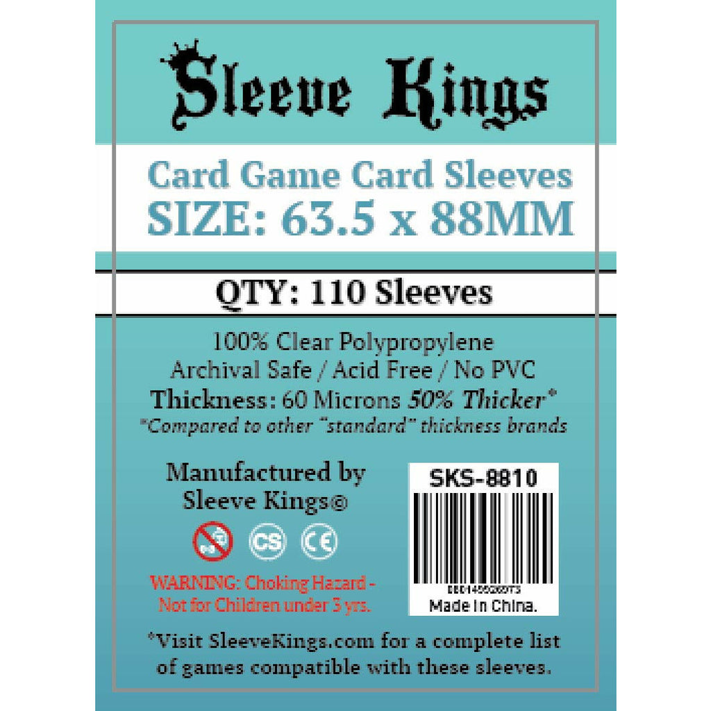 ZZ 142 Sleeve Kings - Sleeve Kings Card Game Card Sleeves ( 63.5 x 88 –  BOARDWAY INDIA