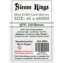 ZZ 143 Sleeve Kings - Sleeve Kings Card Game Card Sleeves ( 45 x 68 mm ) 110 Sleeves